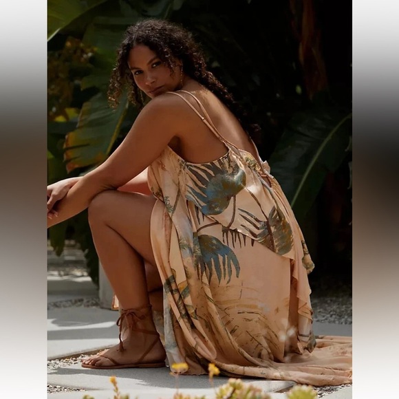 Tahnee Kelland for Anthropologie Strappy Midi Dress SIZE XS - Picture 1 of 11